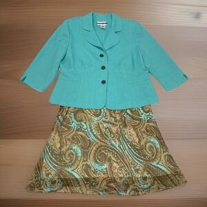 Dana Kay Women's 2 Piece Jacket And Skirt Set Size 18w Professional Career